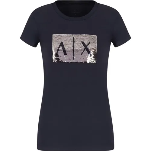 T-Shirts , female, Sizes: S, XS, M, L - Armani Exchange - Modalova