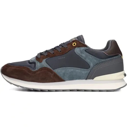 Casual Blaue Wildleder-Sneaker , Herren, Größe: 43 EU - Hoff - Modalova