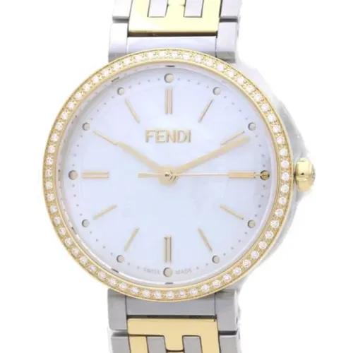 Pre-owned Stainless Steel watches , female, Sizes: ONE SIZE - Fendi Vintage - Modalova