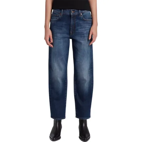 Cropped Jeans , Damen, Größe: W25 - 7 For All Mankind - Modalova