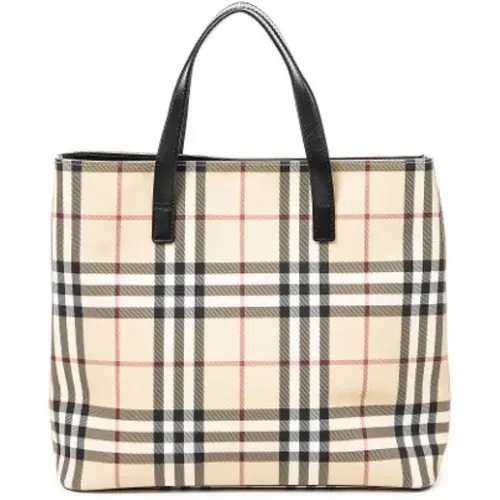 Pre-owned Coated canvas totes , female, Sizes: ONE SIZE - Burberry Vintage - Modalova