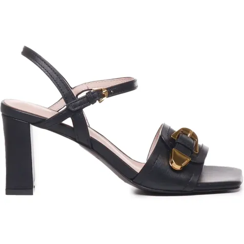 Leather Square Toe Sandals , female, Sizes: 4 UK, 7 UK, 3 UK - Coccinelle - Modalova