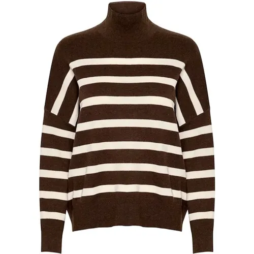 Striped Turtleneck - /White , female, Sizes: M - InWear - Modalova