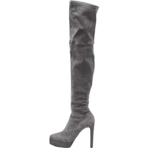 Pre-owned Suede boots , female, Sizes: 7 UK - Casadei Pre-owned - Modalova