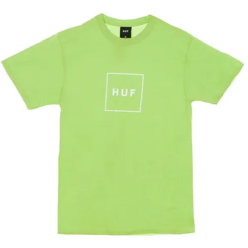 Essentials Box Logo T-Shirt , Herren, Größe: L - HUF - Modalova