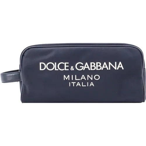 Blaue Beauty Case mit Reißverschluss - Dolce & Gabbana - Modalova