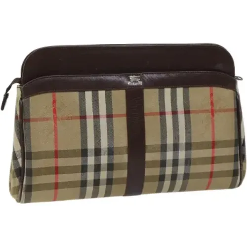 Pre-owned Canvas clutches , female, Sizes: ONE SIZE - Burberry Vintage - Modalova