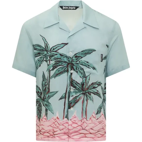 Palms Bowling Shirt , male, Sizes: M, L - Palm Angels - Modalova