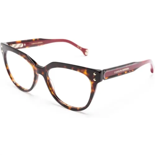 Braun/Havanna Optische Brille , Damen, Größe: 52 MM - Carolina Herrera - Modalova