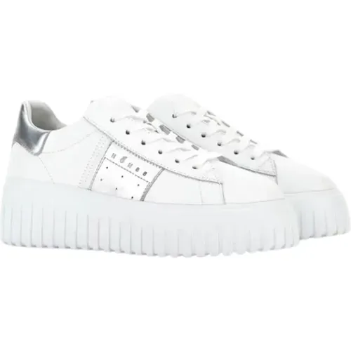 Streifen Sneaker Logo , Damen, Größe: 39 EU - Hogan - Modalova