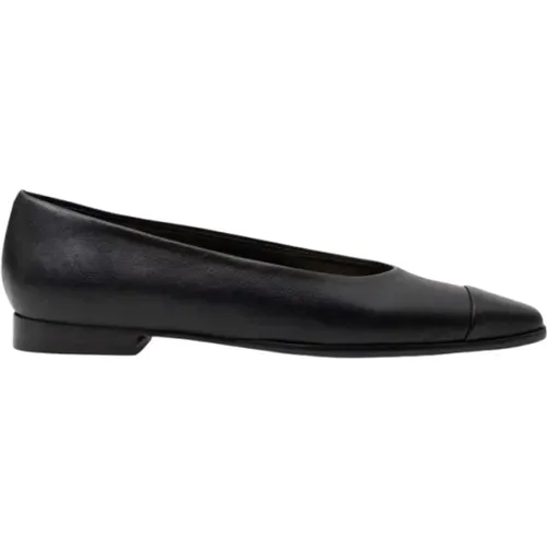 Schwarze Nappa-Ballerinas , Damen, Größe: 36 1/2 EU - PARALLELE - Modalova