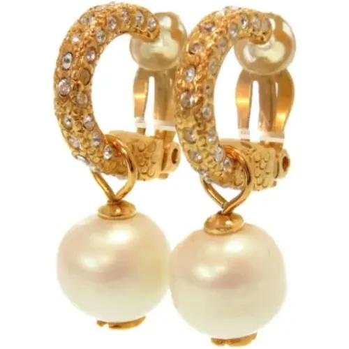Gold Metal Chanel Earrings , female, Sizes: ONE SIZE - Chanel Vintage - Modalova