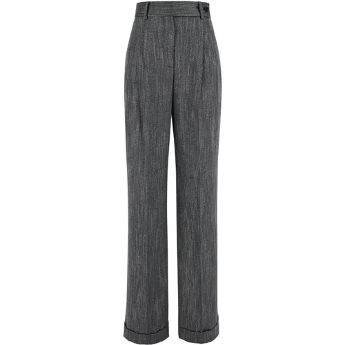 Graue Hose Hose , Damen, Größe: M - alberta ferretti - Modalova