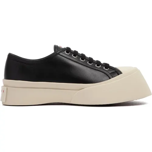 Leather Sneakers High Sole , female, Sizes: 6 UK, 4 UK, 7 UK, 3 UK - Marni - Modalova