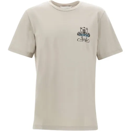 Mens Cotton T-Shirt, , Logo Print , male, Sizes: XL, L, S, M - Iceberg - Modalova