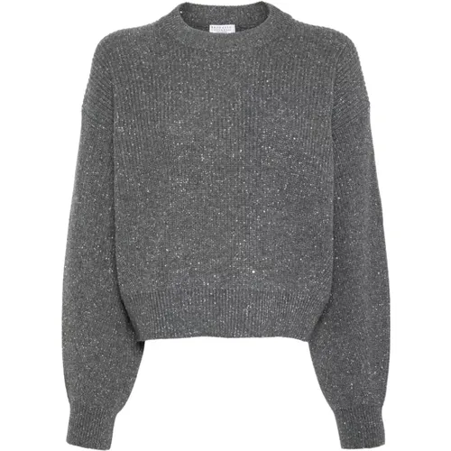 Rundhals Pullover - BRUNELLO CUCINELLI - Modalova