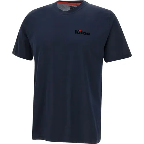 T-shirts and Polos , male, Sizes: S, M, XL, L - Kiton - Modalova