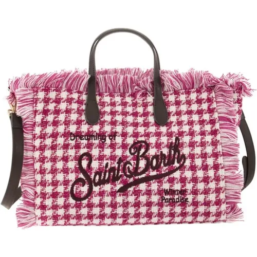 Houndstooth patterned handbag , female, Sizes: ONE SIZE - MC2 Saint Barth - Modalova