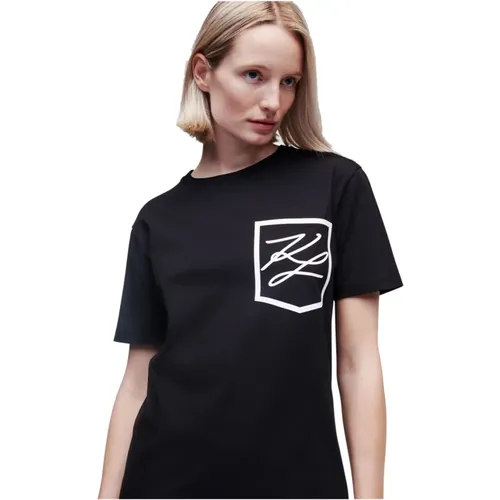 T-Shirt , Damen, Größe: XL - Karl Lagerfeld - Modalova