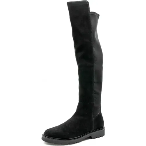 Schwarze Stretch-Damenschuhe Aw24 , Damen, Größe: 36 EU - Carmens - Modalova