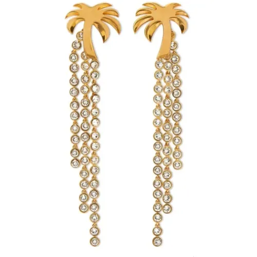 Palm Strass Earrings , female, Sizes: ONE SIZE - Palm Angels - Modalova