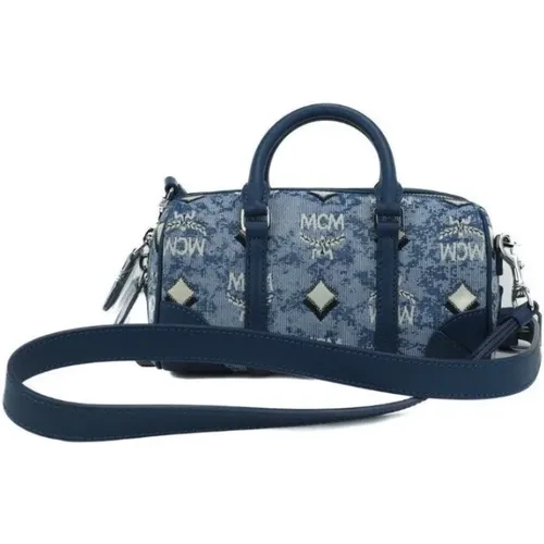 Vintage Jacquard Satchel Handbag , female, Sizes: ONE SIZE - MCM - Modalova