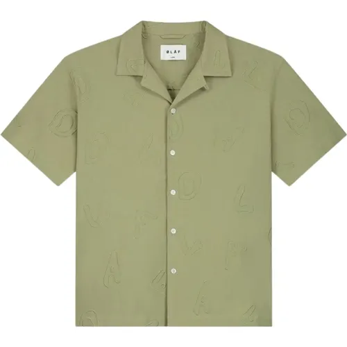 AOP Shirt SS , male, Sizes: XL, S, L - Olaf Hussein - Modalova