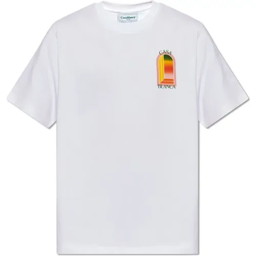 Bedrucktes T-Shirt , Herren, Größe: 2XL - Casablanca - Modalova