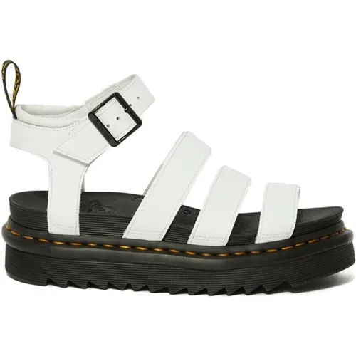 Weiße lässige Damensandalen , Damen, Größe: 39 EU - Dr. Martens - Modalova