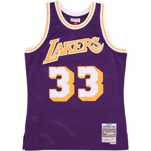 NBA Swingman Jersey Abdul-Jabbar 1983-84 , male, Sizes: S - Mitchell & Ness - Modalova