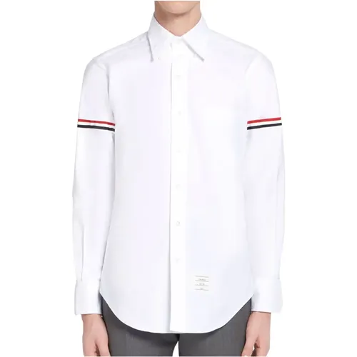 Weißes Oxford Hemd Ss23 Stil , Herren, Größe: L - Thom Browne - Modalova