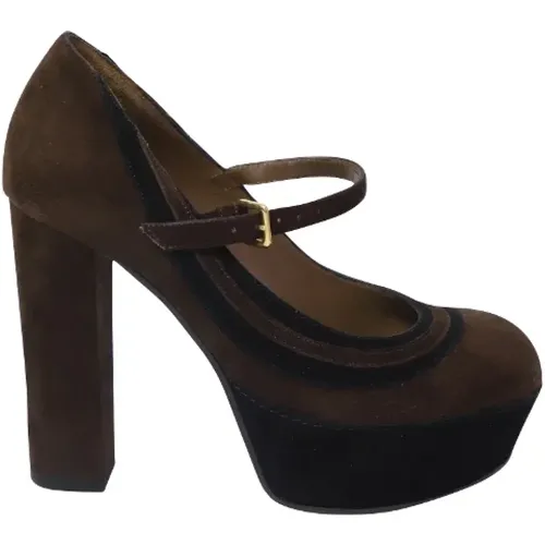 Pre-owned Suede heels , female, Sizes: 4 UK - Marni Pre-owned - Modalova