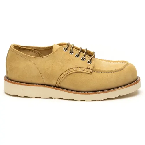 Flat Sand Moc Toe Shoes , male, Sizes: 8 UK, 8 1/2 UK, 5 UK, 9 1/2 UK, 9 UK, 7 1/2 UK, 7 UK - Red Wing Shoes - Modalova