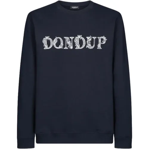 Logo Print Cotton Sweater , male, Sizes: L, 2XL, XL, M - Dondup - Modalova