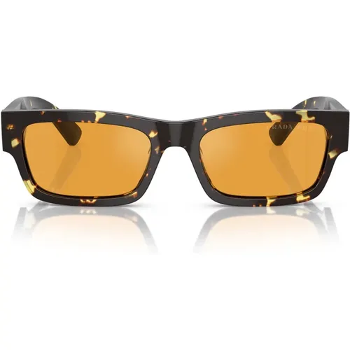 Rectangular Polarized Sunglasses , unisex, Sizes: 56 MM - Prada - Modalova