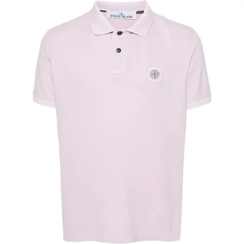 Logo Patch Polo Shirt , male, Sizes: S, L, XL, 2XL, M - Stone Island - Modalova