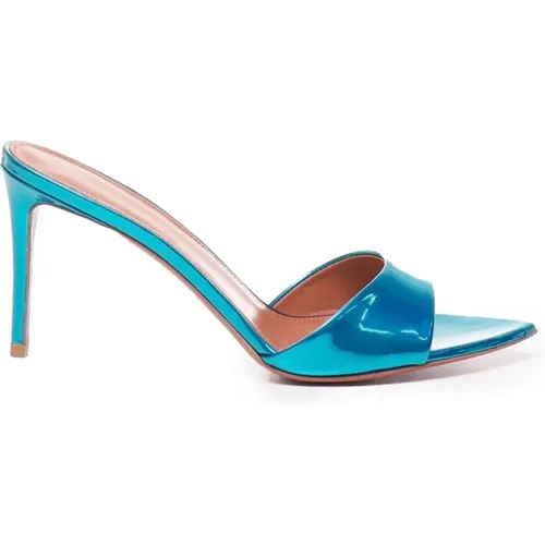 Alixia Petrol Patent Leather Sandals , female, Sizes: 5 UK, 4 UK, 5 1/2 UK - Giuliano Galiano - Modalova