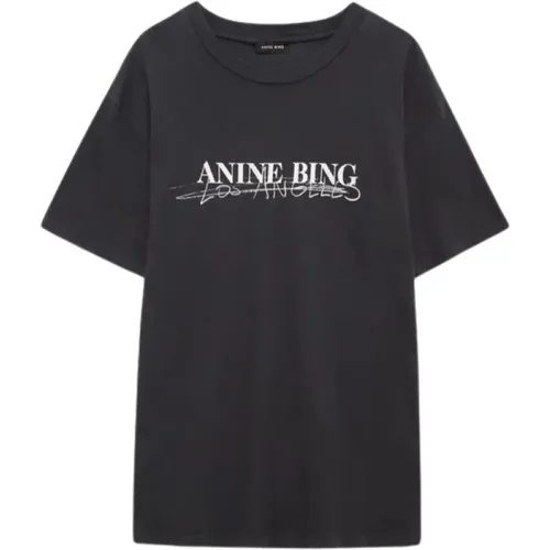 Doodle Kurzarm T-shirt , Damen, Größe: M - Anine Bing - Modalova