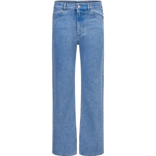Cotton Jeans with Logo Applique , male, Sizes: W30, W32 - Marni - Modalova