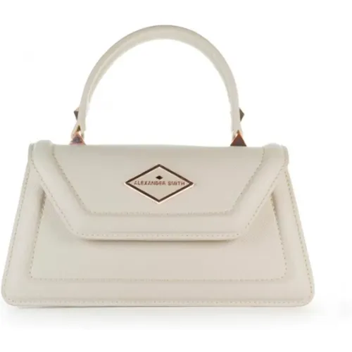 Elizabeth Mini Cream Eco-Friendly Handbag , female, Sizes: ONE SIZE - Alexander Smith - Modalova