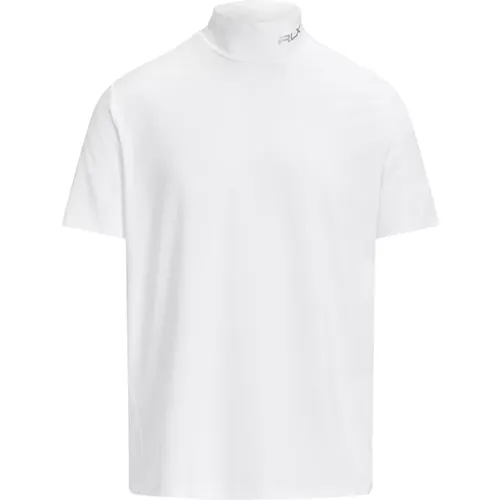 Golf Logo Mock Neck T-Shirt , male, Sizes: XL, L - Ralph Lauren - Modalova