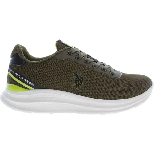 Polyester Sneaker with Contrasting Details and Logo , male, Sizes: 7 UK, 10 UK, 11 UK, 8 UK, 6 UK, 12 UK, 9 UK - U.s. Polo Assn. - Modalova