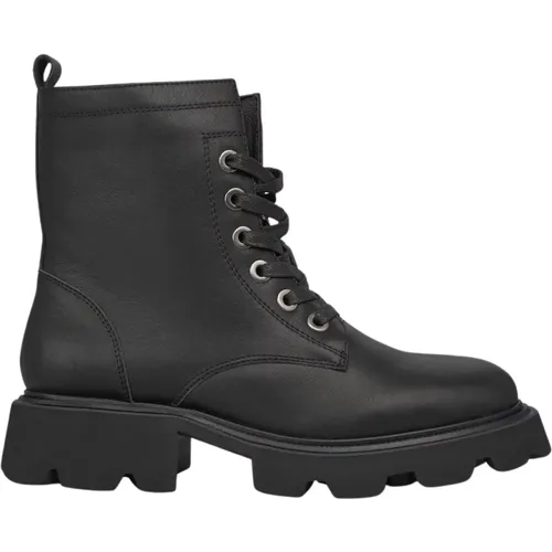 Track sole lace-up leather boots , Damen, Größe: 36 EU - Alma en Pena - Modalova