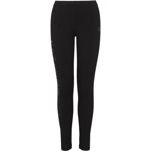 EA7 Emporio Armani Hose Shiny Leggings , Damen, Größe: XS - Emporio Armani EA7 - Modalova