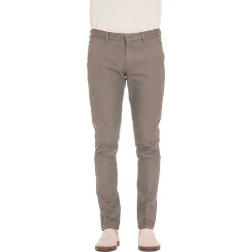 Cotton Tramato Wonder Fit Trousers , male, Sizes: W34, W36 - PT Torino - Modalova