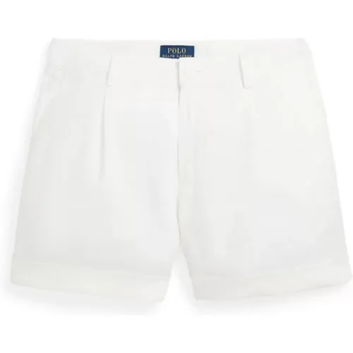 Bestickte Logo Leinen Shorts - Polo Ralph Lauren - Modalova