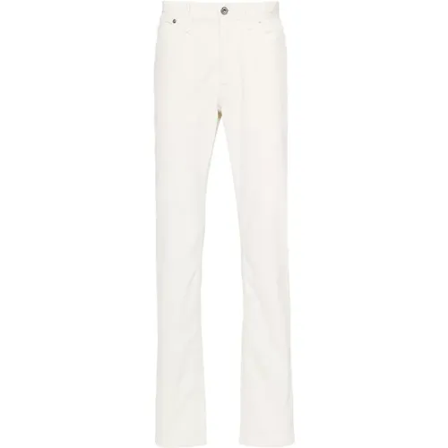 Stretch Cotton Meribel Jeans , male, Sizes: W33, W35, W38, W36 - Brioni - Modalova