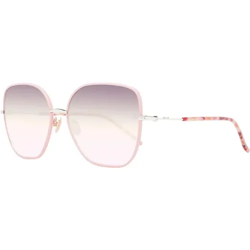 Rose Schmetterling Sonnenbrille mit Verlaufsgläsern , Damen, Größe: ONE Size - Scotch & Soda - Modalova
