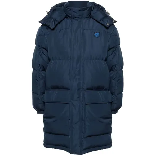 Hooded long puffer , male, Sizes: L, M, XL - Maison Kitsuné - Modalova