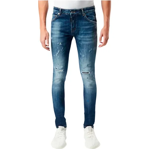 Schwarze Tag Azul Jeans mit Rissen und Farbspritzern , Herren, Größe: W38 - My Brand - Modalova